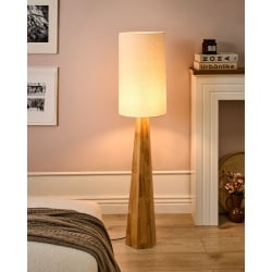 Lampa podłogowa ILALA Drewno Naturalny