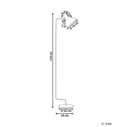 Lampa podłogowa RIMAVA Metal Beżowy