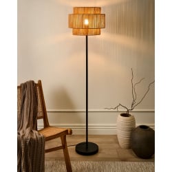 Lampa podłogowa WOKIRO Papierowy sznurek Naturalny