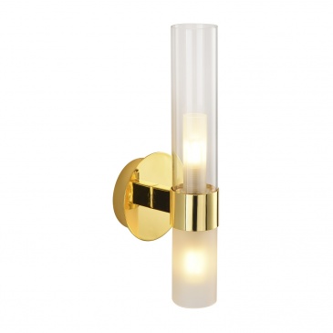 Lampa ścienna candela złota 31 cm