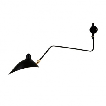 Lampa ścienna CRANE-1W czarna 99 cm