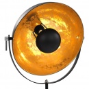 Lampa stojąca, E27, czarno-złota, 41 cm