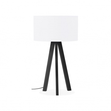 Lampa stołowa Kokoon Design Trivet Mini biało-czarna