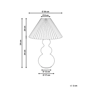 Lampa stołowa SENGWA Szkło Różowy Lampa stołowa SENGWA Szkło Różowy