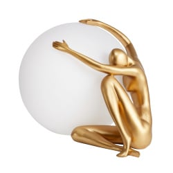 Lampa stołowa woman-1 złota 47 cm