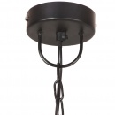 Lampa wisząca, 25 W, czarna, okrągła, 48 cm, E27