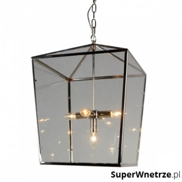 Lampa wisząca 41x41x61 cm Miloo Home Alumbrado przeźroczysta