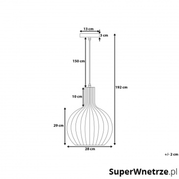 Lampa wisząca czarna SEGURA