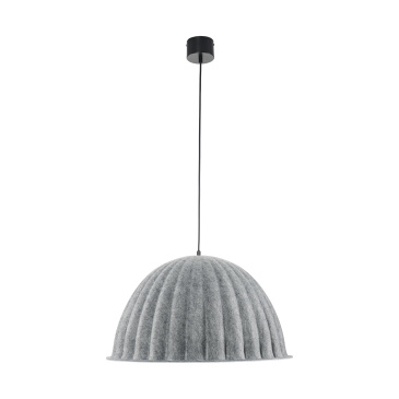 Lampa wisząca felt filc szary 55 cm