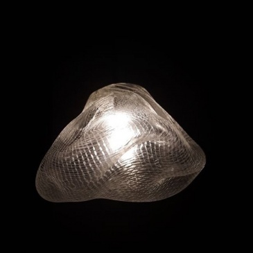 Lampa wisząca icy transparentna 20 cm