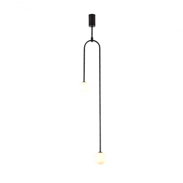 Lampa wisząca loop czarna 123 cm