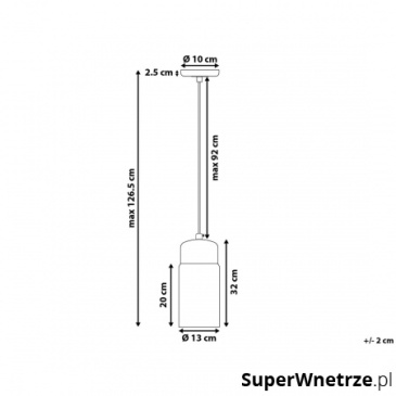 Lampa wisząca ze szkła biała i przezroczysta Guglielmo