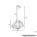 Lampa wisząca złota Emanuele BLmeble