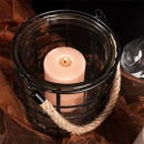 Lampion metalowy czarny wiszący latarnia na świece świeczki świecznik do powieszenia loft