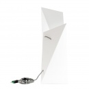 Lampka biurkowa geometryczna 42-56 cm Gie El biała