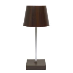 Lampka Blanca LED na dotyk ciemne drewno