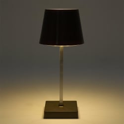 Lampka Blanca LED na dotyk ciemne drewno
