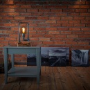 Lampka stołowa ręcznie robiona Hekla Zebrano Custom woods