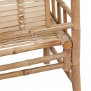 ławka ogrodowa z poduszką, 120 cm, bambusowa