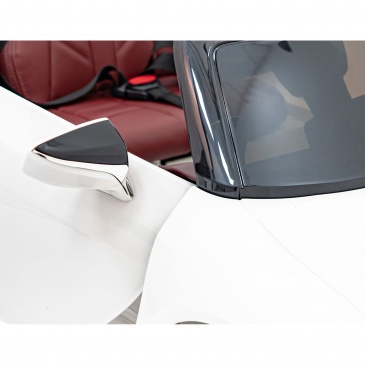 Lexus lc500 na akumulator dla dzieci biały + pilot + wolny start + eva + audio led