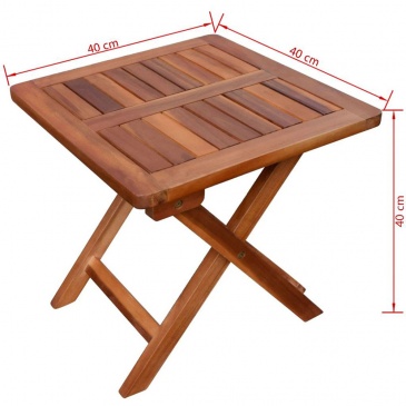 Leżaki ze stolikiem, 2 szt., lite drewno akacjowe