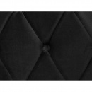 Łóżko czarne tapicerowane 160 x 200 cm Rosa BLmeble