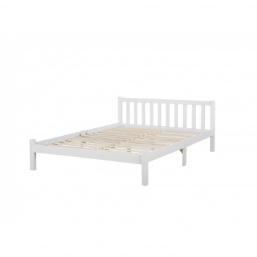 Łóżko drewniane 160 x 200 cm białe FLORAC