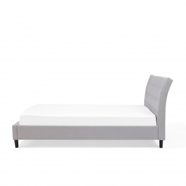 Łóżko jasnoszare - 160x200 - łóżko tapicerowane - Navarra