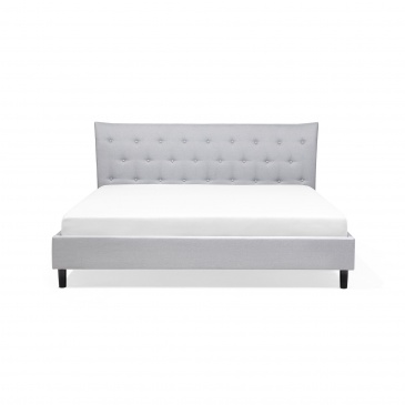 Łóżko jasnoszare - 180x200 - łóżko tapicerowane - Navarra