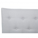 Łóżko jasnoszare - 180x200 - łóżko tapicerowane - Navarra