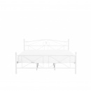 Łóżko metalowe 140 x 200 cm białe RODEZ