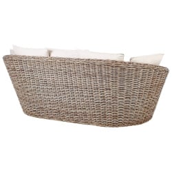 łóżko ogrodowe rattan naturalny cavo