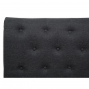 Łóżko szare - 180x200 cm - łóżko tapicerowane - stelaż - Ferrari