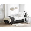 Łóżko szare tapicerowane regulowane elektrycznie 90 x 200 cm DUKE