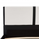 Łóżko z materacem memory, sztuczna skóra, 180 x 200 cm