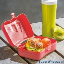 Lunchbox Koziol Ping Pong pomarańczowo-czerwony