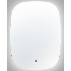 Lustro łazienkowe led bergerac srebrny