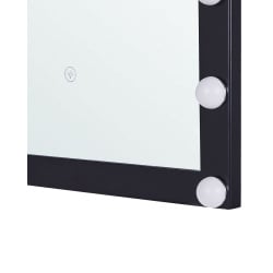 Lustro łazienkowe led odenas czarny