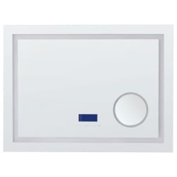 Lustro łazienkowe led thaix srebrny