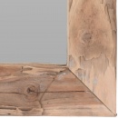 Lustro prostokątne drewniane w drewnianej starej ramie zawieszane ścienne 70x50 cm