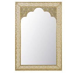 Lustro ścienne 60 x 90 cm złote PALI