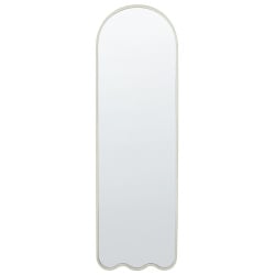 Lustro ścienne bussy 45 cm 145 cm metal złamana biel