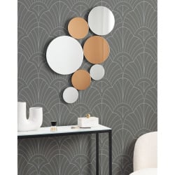 Lustro ścienne LAXOU 57 cm 90 cm Miedziany