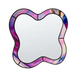 Lustro ścienne PULNOY 72 cm 80 cm Różowy