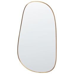 Lustro ścienne vernais 60 cm 110 cm metal złoty