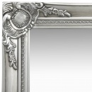 Lustro ścienne w stylu barokowym, 50x60 cm, srebrne