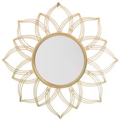 Lustro ścienne złote ø 67 cm MILLY