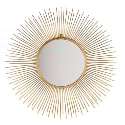Lustro ścienne złote ø80 cm CILLY