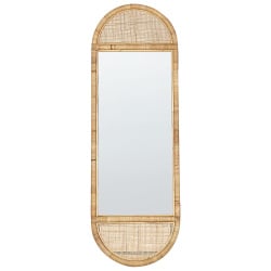 Lustro stojące barges 150 cm rattan naturalny