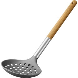 Łyżka cedzakowa 35cm Lamart Wood brązowo-szara